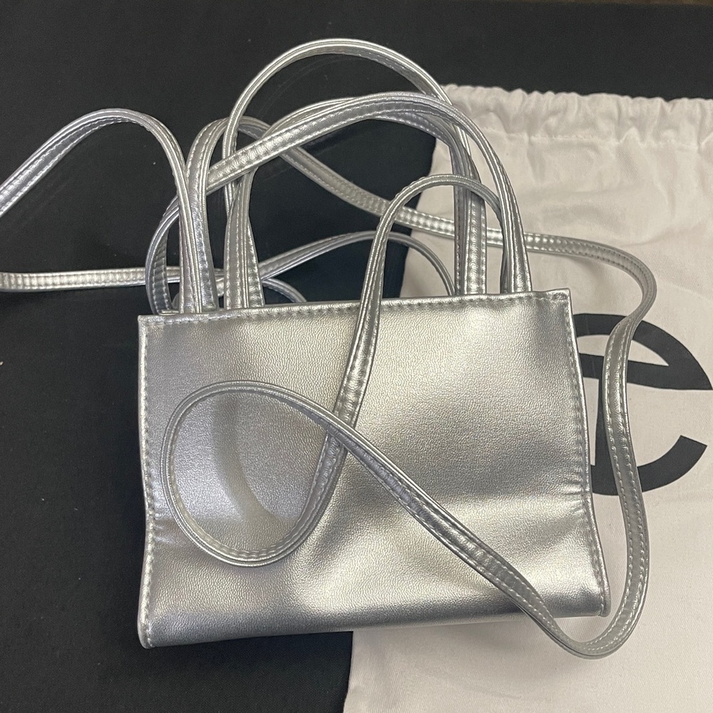 TELFAR Small Shopping Bag (Silver) - Picture 7 of 9